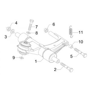 4-kołowe 3-biegowe okno Vespa Sprint (Euro4 szt. IGET)