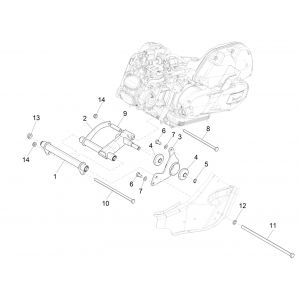 Vespa GTS 125 4-suwowy IE ABS Euro4 wahacz 2016-2018