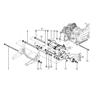 Wahacz Piaggio Beverly 350 E3 Sport Touring 2013-2014