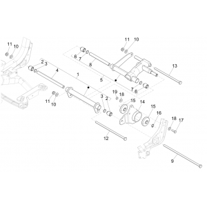 Piaggio Medley 150 4T IE ABS E4 2016-2020 wahacz (EMEA)