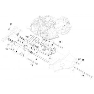 Rama pomocnicza Vespa Sprint 125 4T 3V IE ABS E5 2021 (EMEA)