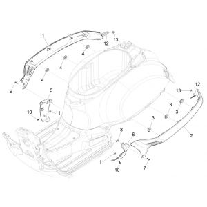 Spódnica Vespa GTS 125 4-suwowy IE ABS Euro4 2016-2018-Skirt Vespa GTS 125 4-takt IE ABS euro4 2016-2018-1