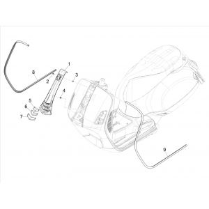 Ramki dekoracyjne Vespa GTS 300 HPE 4T 4V IE ABS E4 2019 (EMEA)