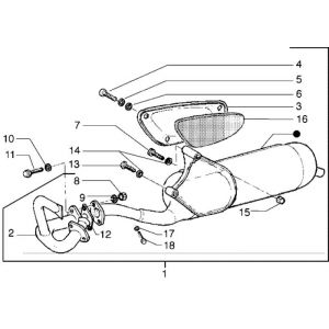 Wydech Piaggio Liberty 2-suwowy do 2005