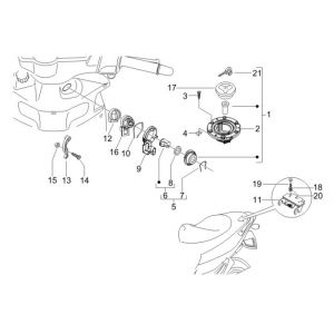 Zamki Gilera Runner 200cc VXR 4-suwowy 2006