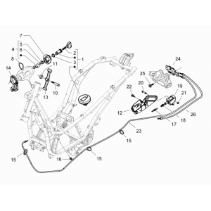 Zamki Piaggio Beverly 350 E3 Sport Touring 2013-2014