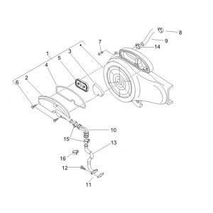 Filtr SLS Piaggio Zip 2000 4-suwowy AC