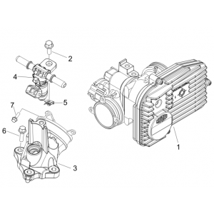 Korpus przepustnicy - wtryskiwacz Piaggio Beverly 500 E3 2007-2012