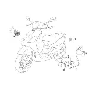Części elektryczne Piaggio Fly 2-suwowy