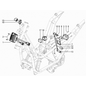 Regulator napięcia - Elektroniczne jednostki sterujące - Cewka zapłonowa HS Piaggio Beverly 125 RST 4T 4V IE E3 2010-2015 (EMEA)