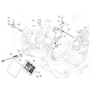 Regulator napięcia - Urządzenia elektroniczne - Cewka zapłonowa HS Piaggio Medley 150 4T IE ABS E4 2016-2020 (EMEA)