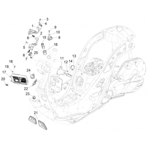 Regulator napięcia - Elektroniczne jednostki sterujące - Cewka zapłonowa HS Vespa GTS 125 4T E4 ABS 2019 (EMEA)