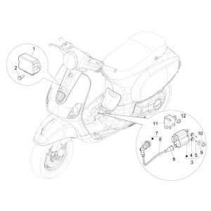 Części elektryczne 2 Vespa Lx 2-suwowy