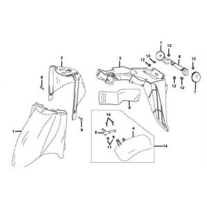 Błotnik Berini Speedy 4-suwowy