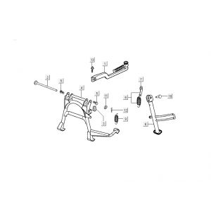 kickstarter standardowy Kymco Grand Dink 2-suwowy Srebrny