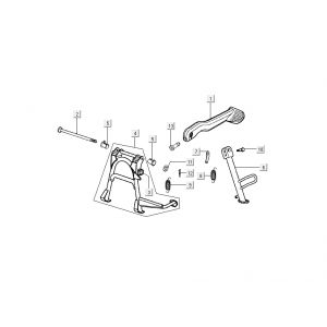 Kickstarter standardowy + Kymco People 2-suwowy niebieski