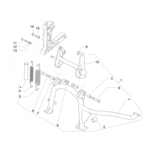 Standardowy Piaggio MP3 500 LT Sport 2014-2016