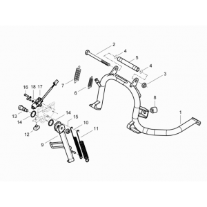 Stojaki Piaggio Beverly 350 E3 Sport Touring 2013-2014