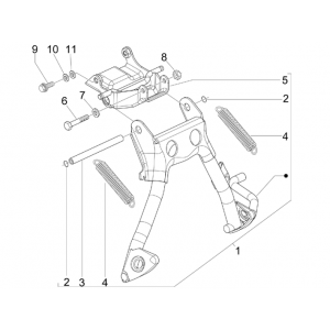 Stojaki Piaggio NRG Power DD 2007-2017