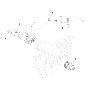 Bendix - 4-suwowy 3-zaworowy rozrusznik Vespa Sprint (wtrysk euro5 IGET)