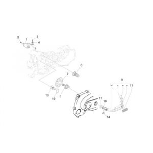 Rozrusznik - Kickstarter Piaggio Zip 2000 2-suwowy AC