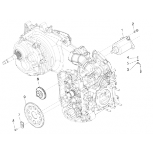 Uruchamianie - Wlot rozrusznika elektrycznego Piaggio Beverly 350 E3 Sport Touring 2013-2014