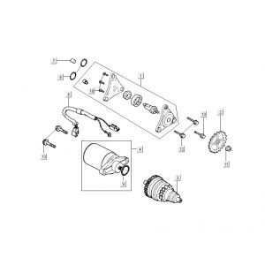 Starter - Bendix Kymco New Dink 4-suwowy głęboki błękit oceaniczny