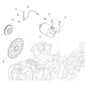 Piaggio Liberty 125 4-suwowy 3V IE ABS rozrusznik (IGET Euro 5)
