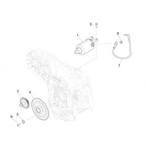 Uruchamianie - Rozrusznik elektryczny Piaggio MP3 300 ie E4 LT BUSINESS - SPORT NOABS-ABS 2016 - 2018 (EMEA)