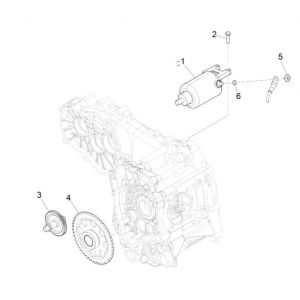 Rozrusznik elektryczny Piaggio MP3 300 HPE/300 HPE SPORT E5 ABS 2020-2022 (EMEA)