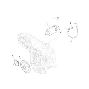 Vespa GTS 300 HPE 4T 4V IE ABS E4 2019 Rozrusznik (EMEA)