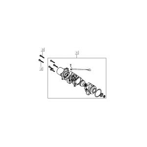 Starter Kymco Activ 4-suwowy czerwono-czarny