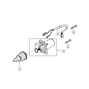 Rozrusznik Kymco Yup 2t ac czerwony