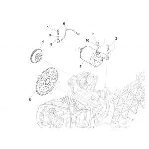 Liberty 125 IGET 4T 3V IE E4 ABS Rozrusznik 2015 - 2019 (EMEA)