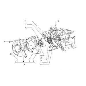 Stojan i koło zamachowe Gilera Runner 180cc FXR 2-suwowy