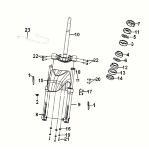 Głos kierowniczy - poduszka przednia Sym Symphony ST 50 E5 Biała (WH-8028P)