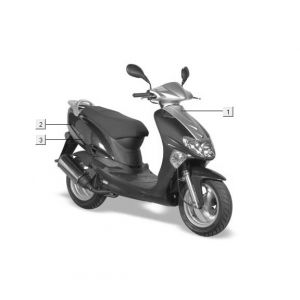 naklejki 2 Kymco Vitality 2t ac niebieski
