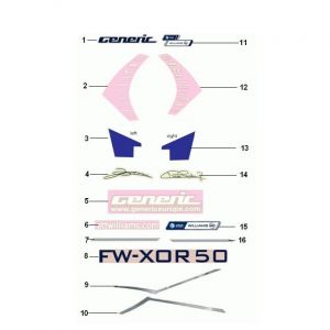 Naklejki Generic Xor williams 2009 2-suwowy