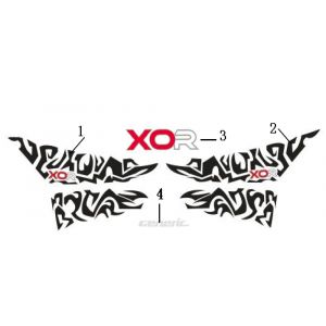 Naklejki Generic Xor czarne 2006 2-suwowe