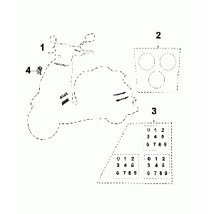 Peugeot Django Blue France Q1 naklejki