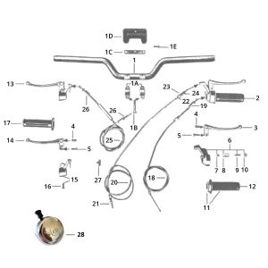 Kompletny silnik i kierownica Zundapp GTS 50 517-39L0