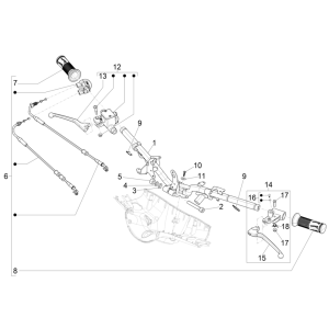 Kierownica Vespa Electric 45KM/H E5 2021 (EMEA)