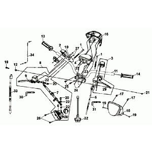 Dźwignie Hamulca Kierownicy KPL L R Sym Mio 50I (GY-7450U BK-001C) Szary Czarny