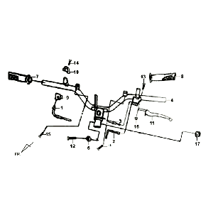 Książka Dzwignie Hamulca Kierownicy Kpl LR Sym Orbit II (WH8018P)