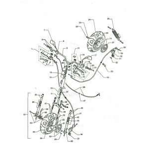 Części kierownicze- Koła Beta Ycon niebieski 2005 2-suwowy