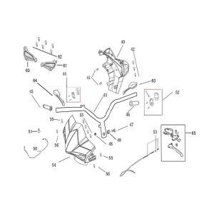 Części kierownicy AGM R8 tytanowe