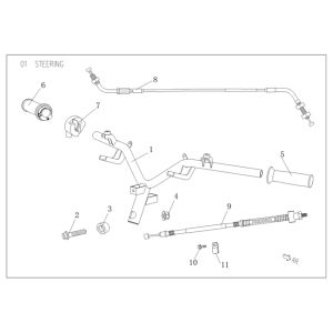 Części kierownicy Agm Vx50 plus