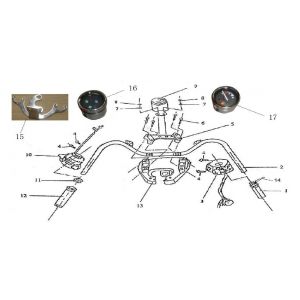 Części kierownicze Turbo RG50 125cc