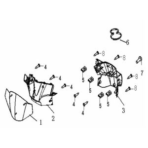 Bagażnik kierowniczy Generic Ideo niebieski 2007 2-suwowy