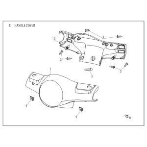 Pokrowiec na kierownicę czarny matowy Agm Vx50 plus